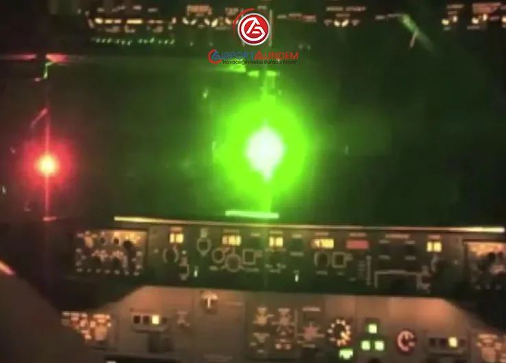 ABD’de 5 yıl hapis, Türkiye’de 91 bin TL ceza! Lazerle uçak hedef almak büyük suç