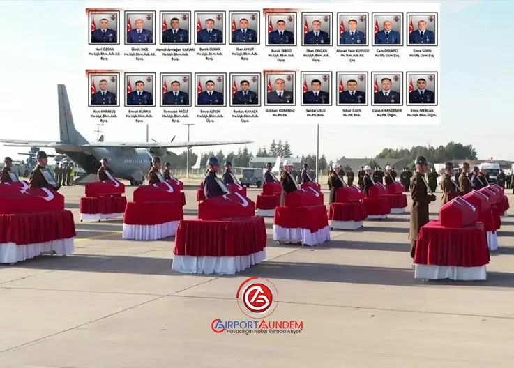 C-130 Askeri Kargo Uçağı Kazasında Şehit Olan 20 Mehmetçiğe Son Veda