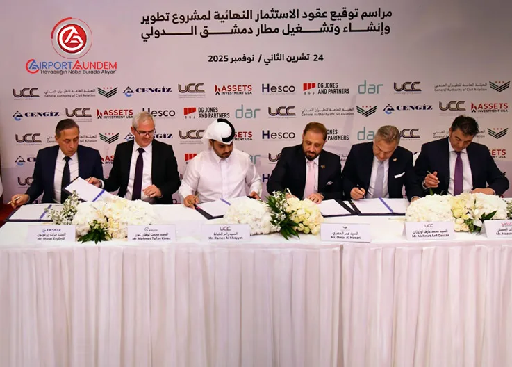 Cengiz ve Kalyon’dan Kritik Rol: Şam Havalimanı 2026’da 16 Milyon Kapasiteye Ulaşacak