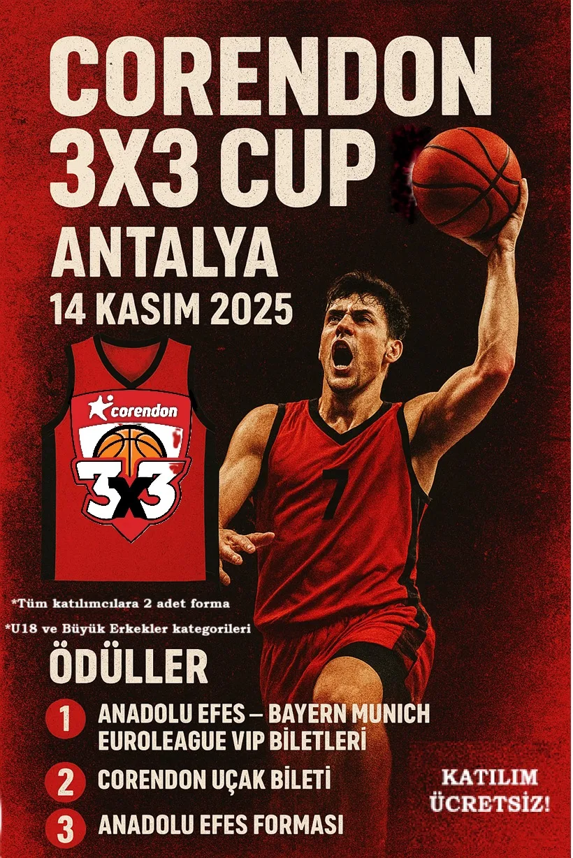 Sokak Ruhuyla EuroLeague Buluşuyor: Corendon 3x3 Cup Başlıyor 1 Corendon Hava Yolları Haberleri Corendon Sokak Ruhuyla EuroLeague Buluşuyor: Corendon 3x3 Cup Başlıyor
