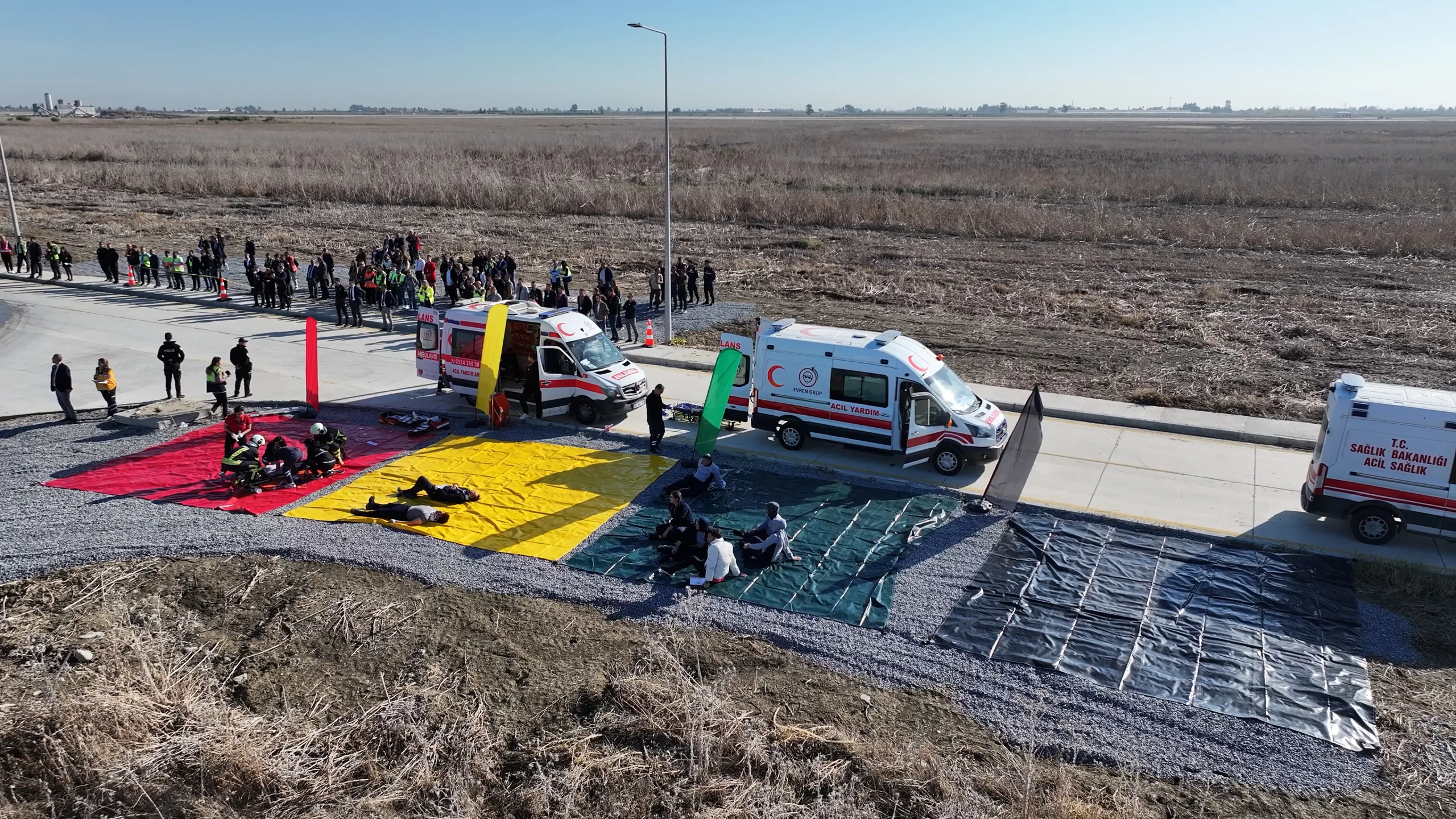 Çukurova Uluslararası Havalimanı’nda ICAO Standartlarına Uygun Geniş Katılımlı Tatbikat Gerçekleşti!