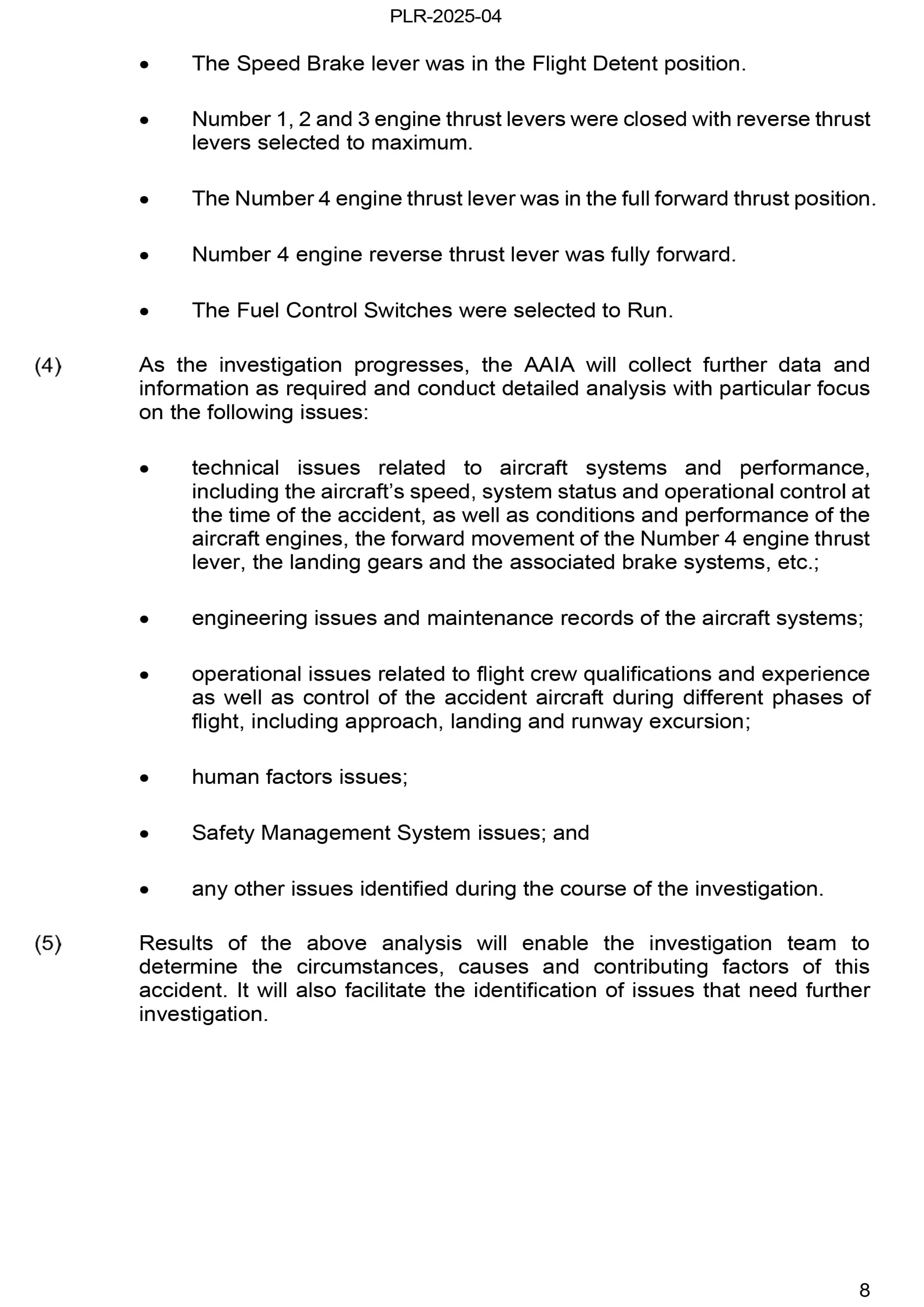 AAIA Ön Raporu Yayımlandı. ACT Cargo Uçağında Ters İtme Sisteminde Kritik Hata!