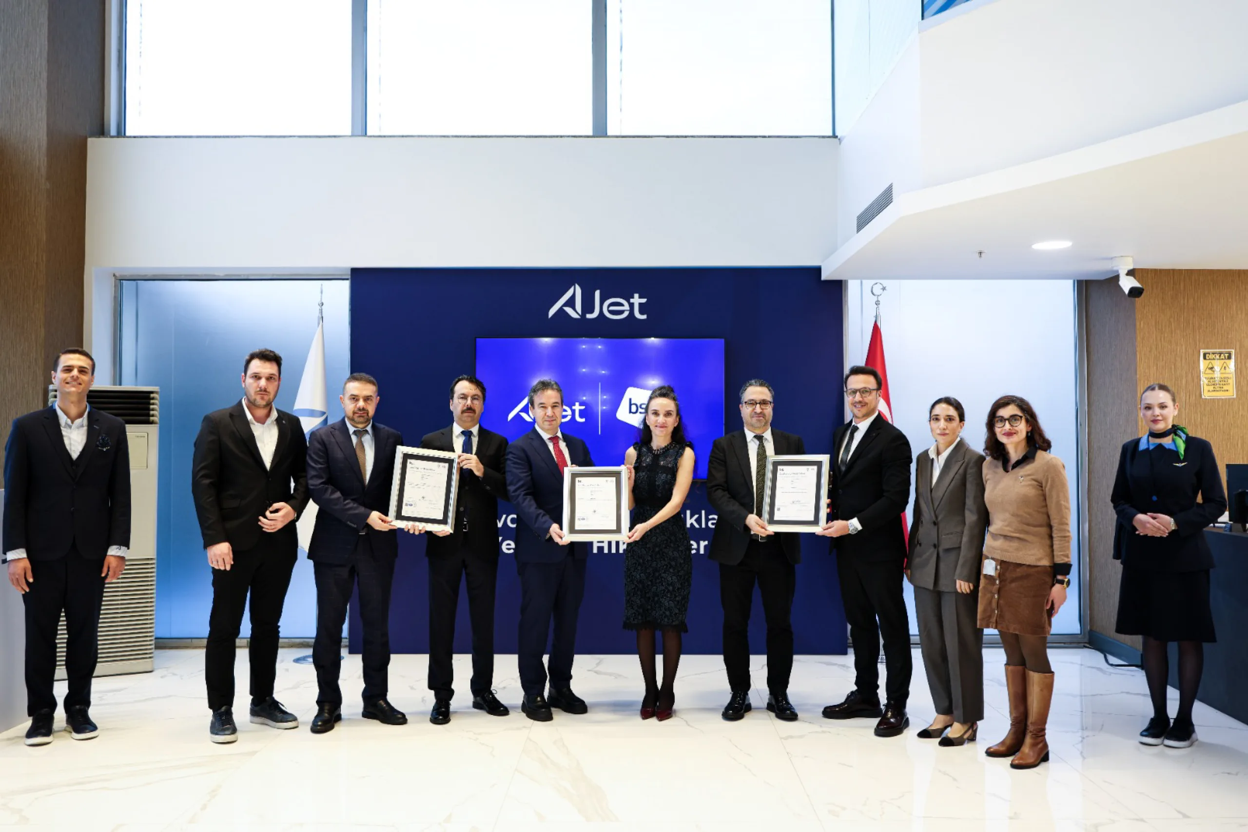 AJet, Uluslararası ISO Standartlarına Uyum Sağladı
