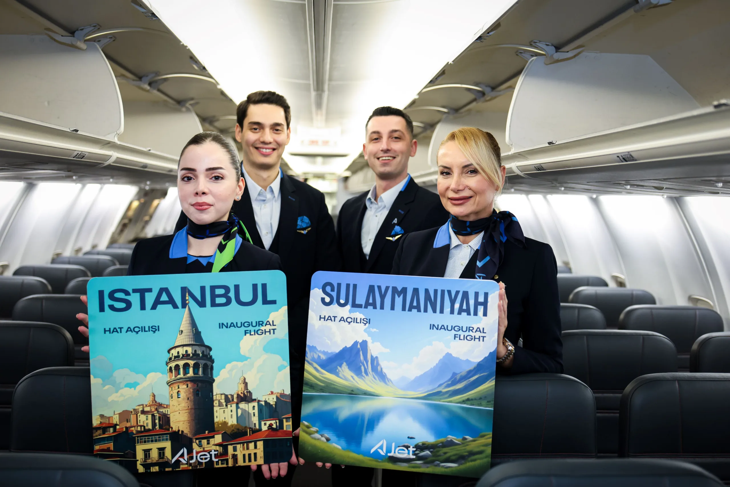 AJet, Süleymaniye’yi Uçuş Ağına Dahil Etti! Irak’ta 3. Rota Açıldı!