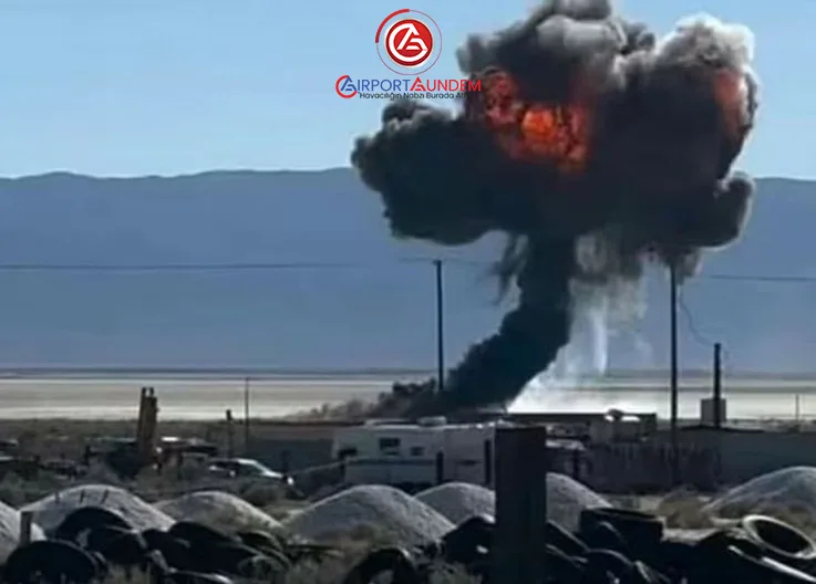 F-16 Savaş Uçağı, Kaliforniya’da Alevler İçinde Düştü!