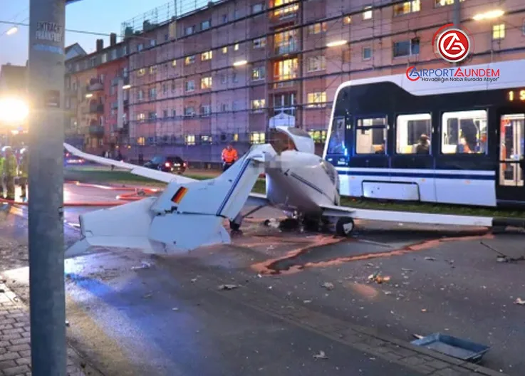 Mannheim’da Facianın Eşiğinden Dönüldü: Uçak Yerleşim Alanına Düştü