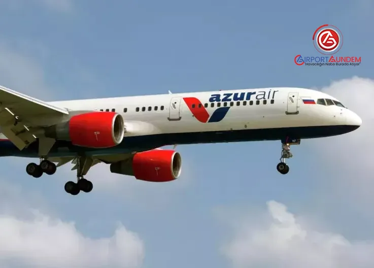 Havada Alarm Veren Azur Air’e Ait Boeing 757 Çin’e İndi