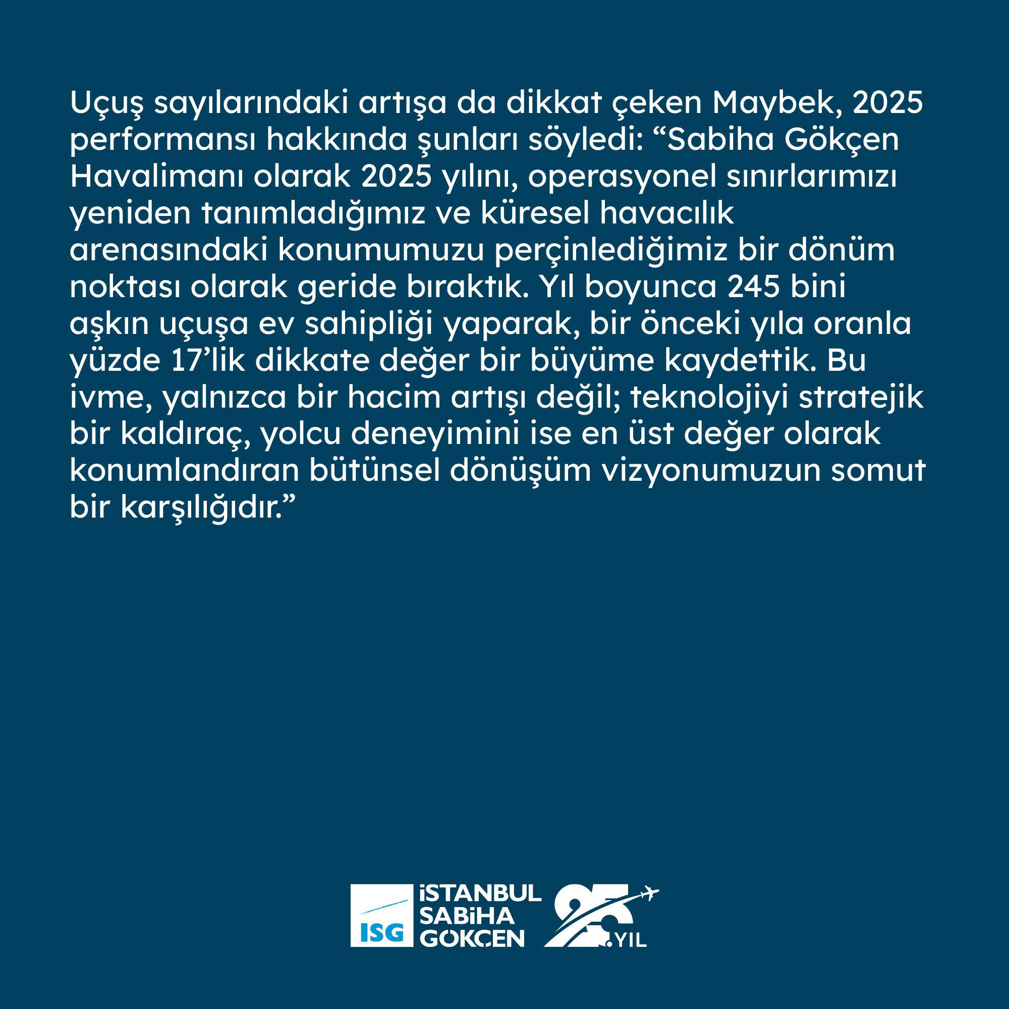 Sabiha Gökçen 48,4 Milyon Yolcuya Ulaştı: 2026’da 50 Milyon Eşiği Aşılacak