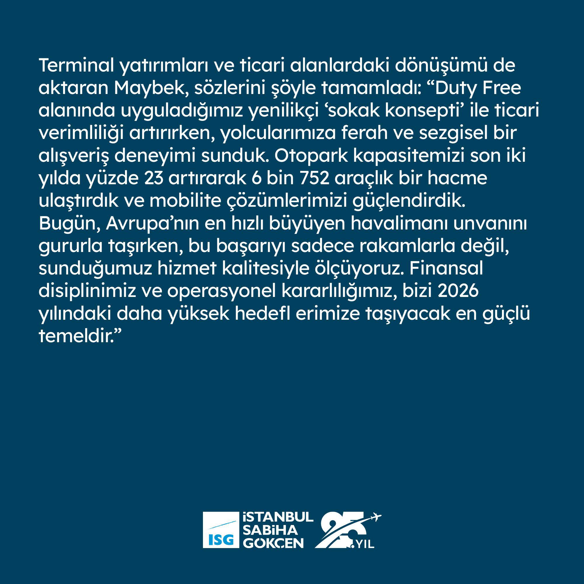Sabiha Gökçen 48,4 Milyon Yolcuya Ulaştı: 2026’da 50 Milyon Eşiği Aşılacak
