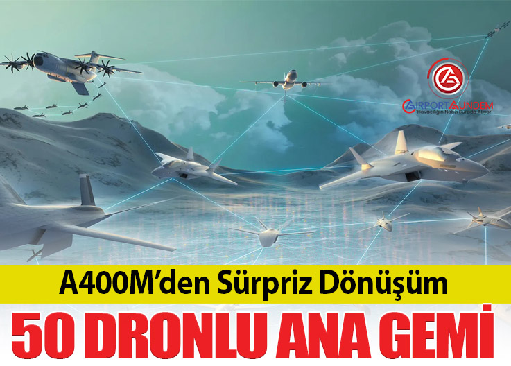 A400M’den Sürpriz Dönüşüm: 50 Dronlu Ana Gemi