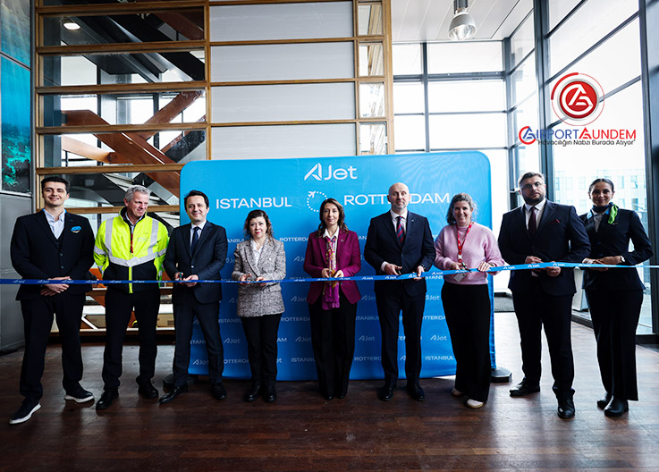 AJet İstanbul–Rotterdam Direkt Uçuş Başlattı