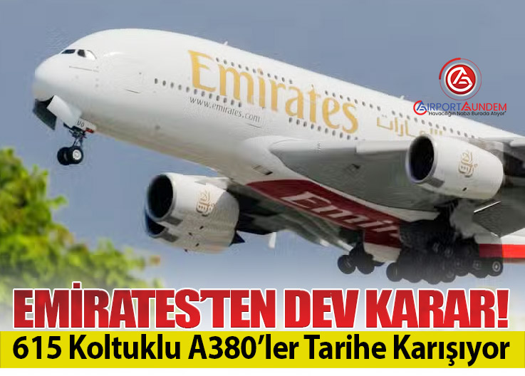 Emirates A380’lerde Üç Sınıflı Kabin Düzenine Geçiyor