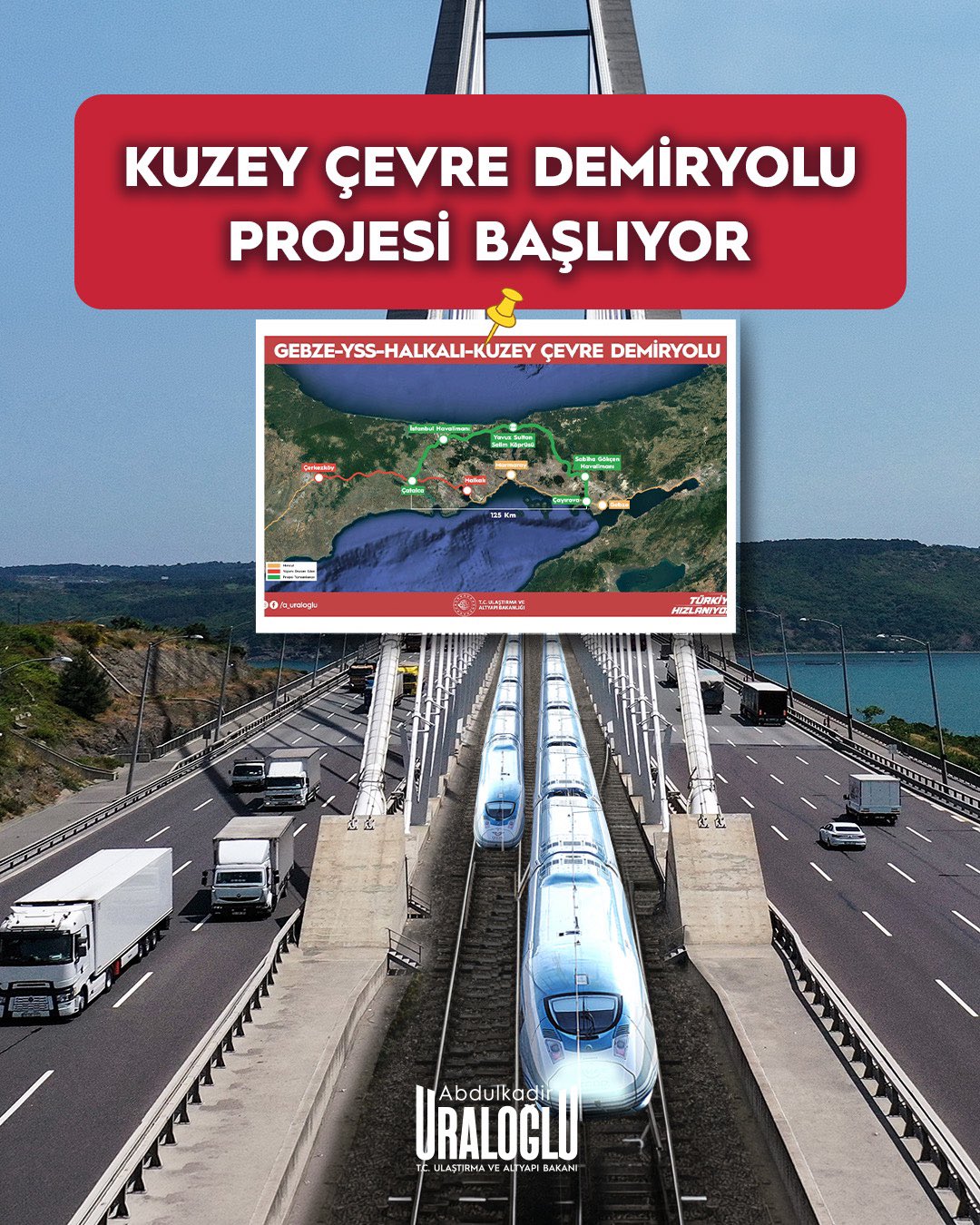 Gebze–Çatalca Arasında Demiryolu ile Havalimanları Buluşuyor