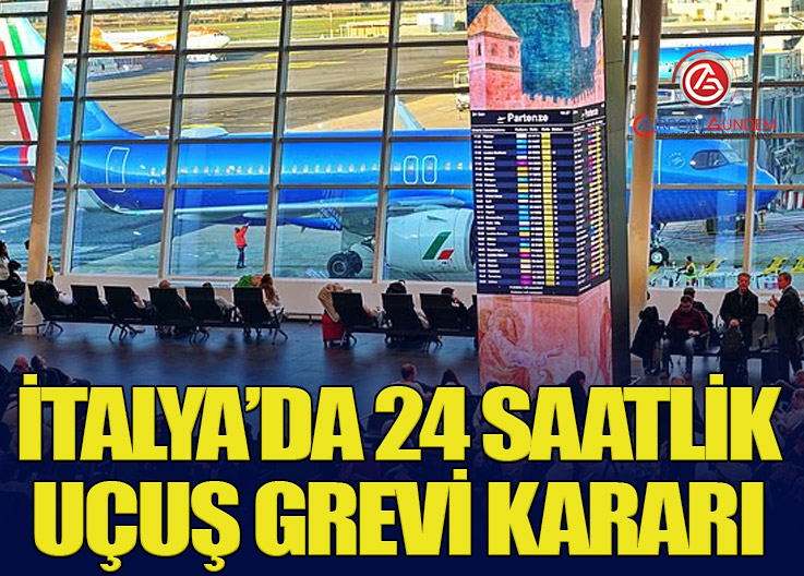 İtalya’da 24 Saatlik Uçuş Grevi Kararı