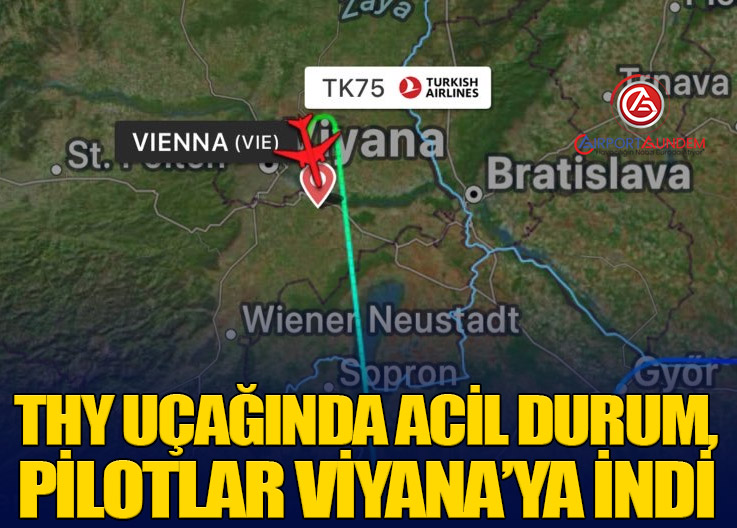 THY’nin TK75 Seferi Viyana’ya Divert Etti: Uçakta Tıbbi Acil Durum
