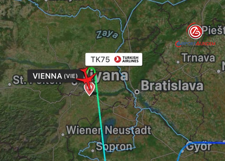 THY’nin TK75 Seferi Viyana’ya Divert Etti: Uçakta Tıbbi Acil Durum