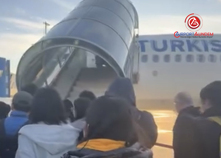 Türk Hava Yolları Uçağında Güvenlik Prosedürü Devreye Girdi