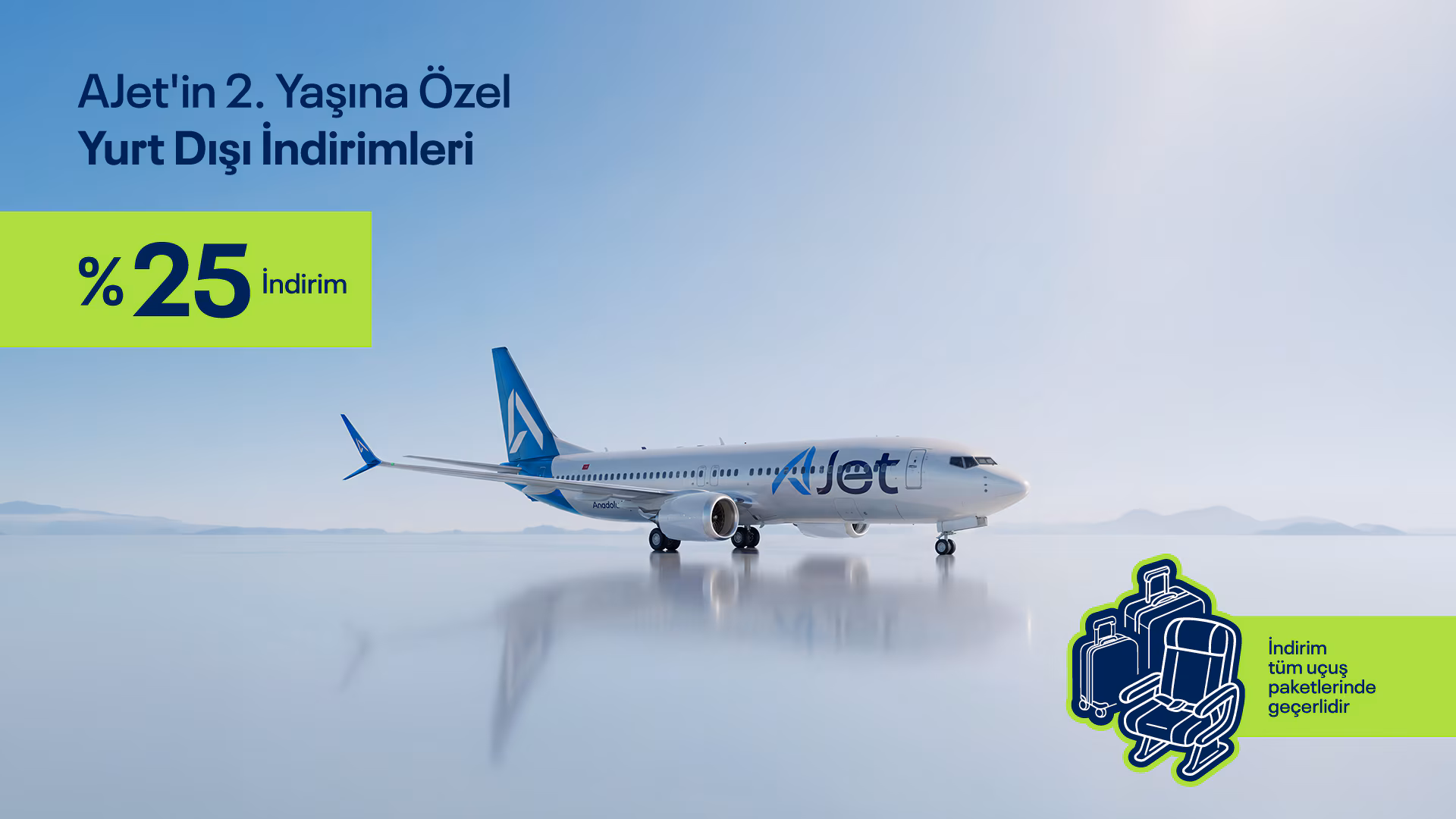 AJet Kampanyasıyla Avrupa ve Orta Asya Uçuşları Ucuzladı