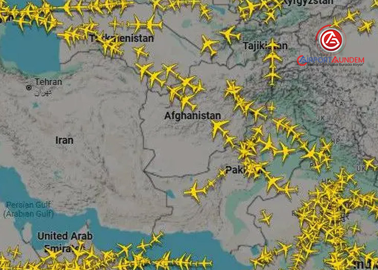 ABD ve İsrail Saldırıları Sonrası Uçuşlar Afganistan Üzerinden Yapılıyor