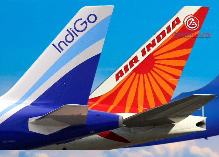 Air India ve IndiGo, 1.230 uçuşun %64’ünü gerçekleştiremedi