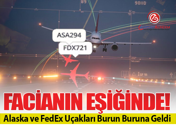 Alaska Airlines Uçağı Newark’ta FedEx ile Çarpışmaktan Kurtuldu