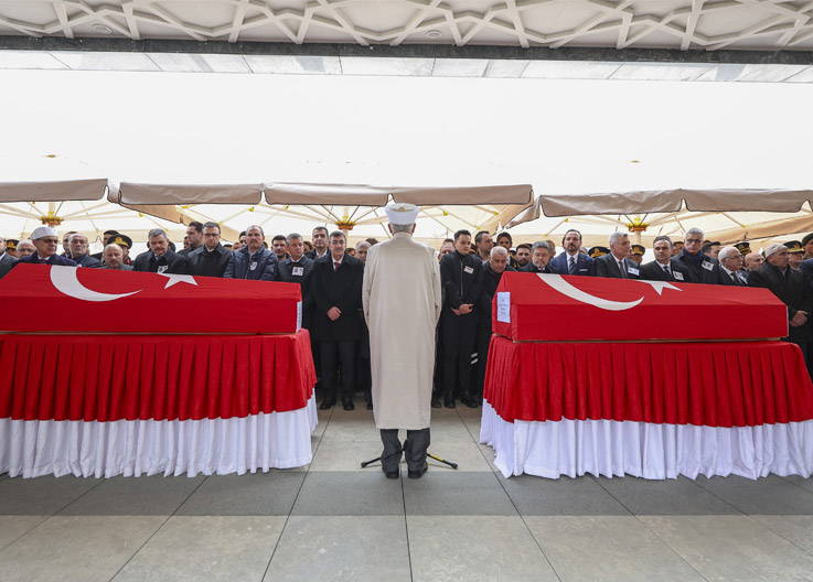 Katar’da Şehit Olan ASELSAN Teknisyenleri Ankara’da Son Yolculuğuna Uğurlandı