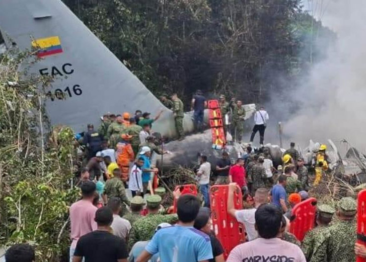 Kolombiya’da Askeri Uçak Faciası: 100’den Fazla Askeri Taşıyan C-130 Düştü