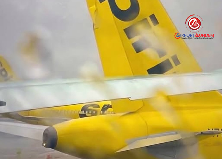 Singapore Airlines A350, Newark’ta Spirit A321neo’ya Çarptı