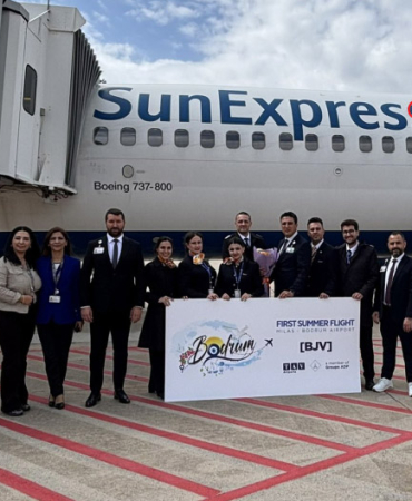 SunExpress Milas-Bodrum Havalimanı’nda Yaz Sezonu Frankfurt Uçuşuyla Açıldı