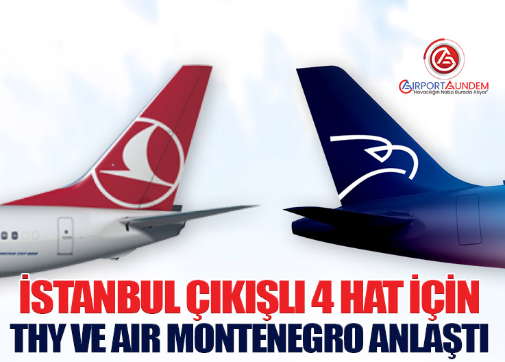 THY–Air Montenegro Codeshare Anlaşması Mart 2026’da Başlıyor