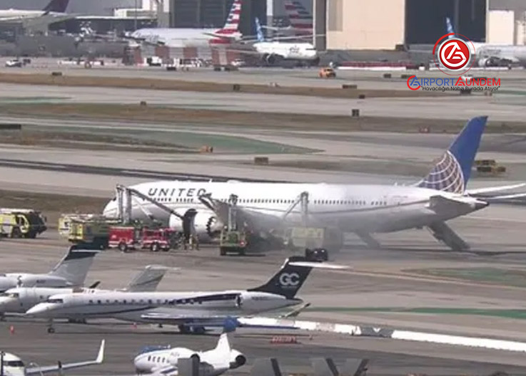 United Airlines 787-9 Uçağı LAX’e Acil İniş Yaptı