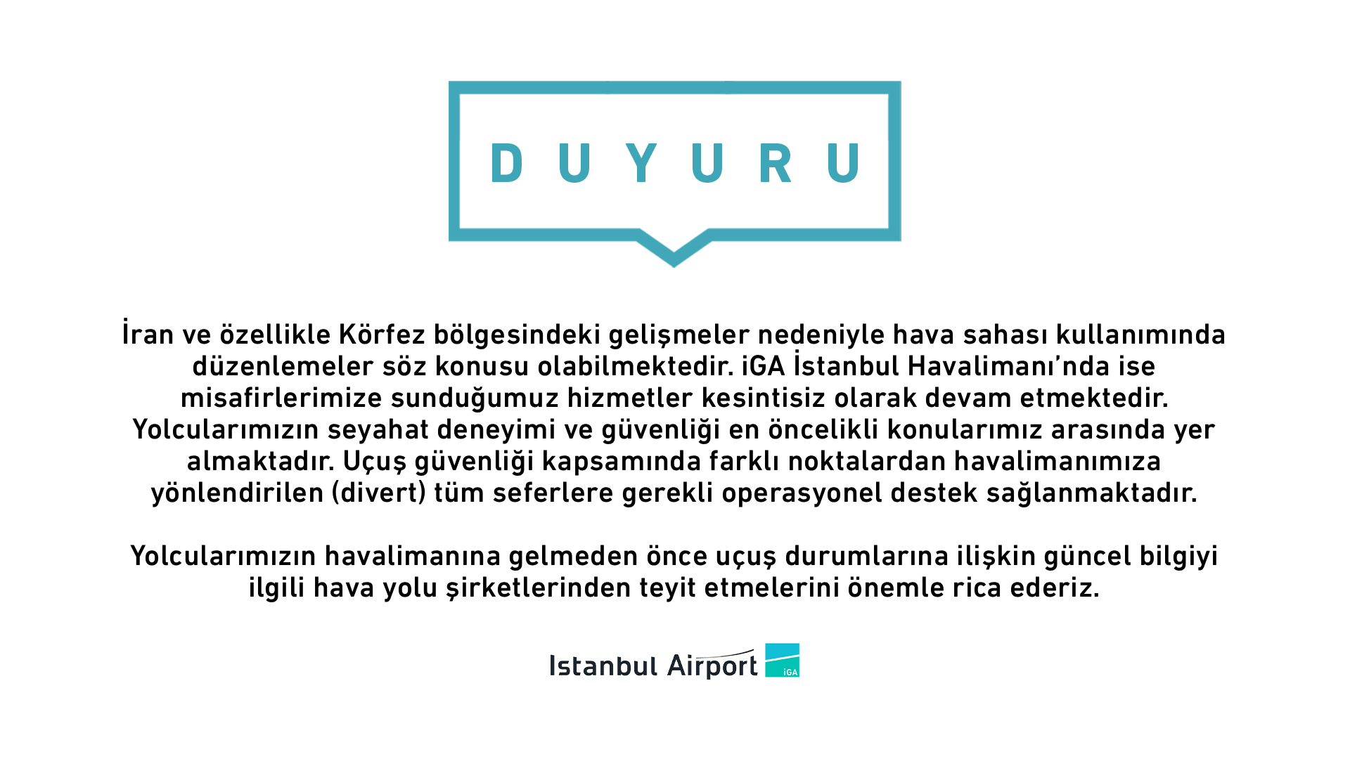 İstanbul Havalimanı’nda Hava Sahası Önlemleri Artırıldı