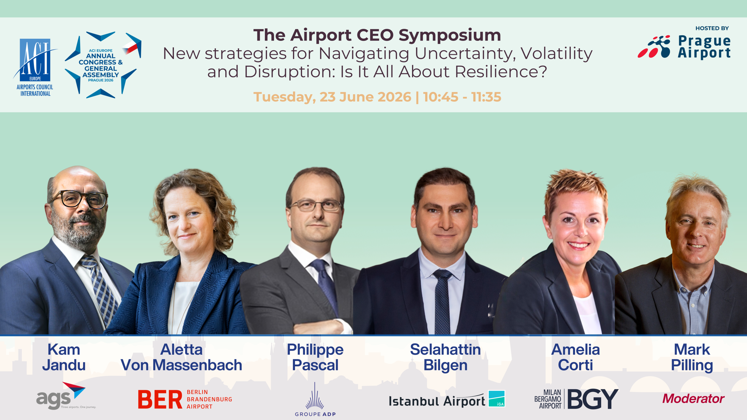 ACI EUROPE 2026 Prag’da: CEO Sempozyumu ve Avrasya Paneli Havacılıkta Yeni Dönemin Şifresini Verecek