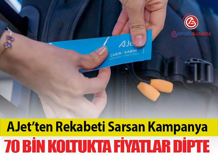 AJet’ten Büyük Kampanya: Yurt Dışı Biletleri 60 Dolardan Başlıyor