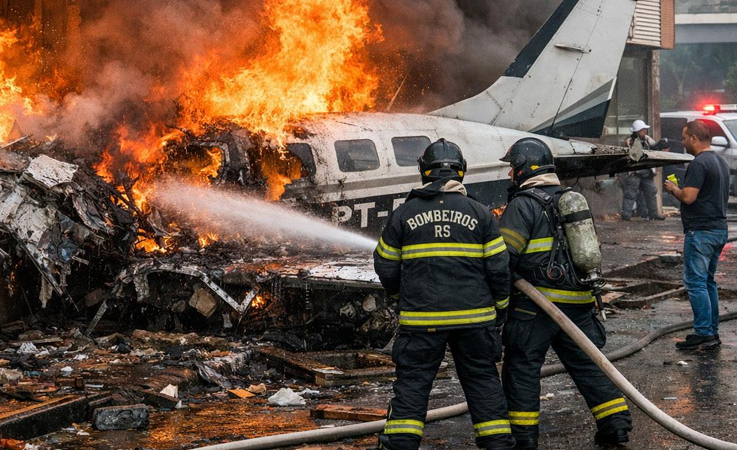Brezilya’da Uçak Restorana Çarptı: 4 Kişi Hayatını Kaybetti
