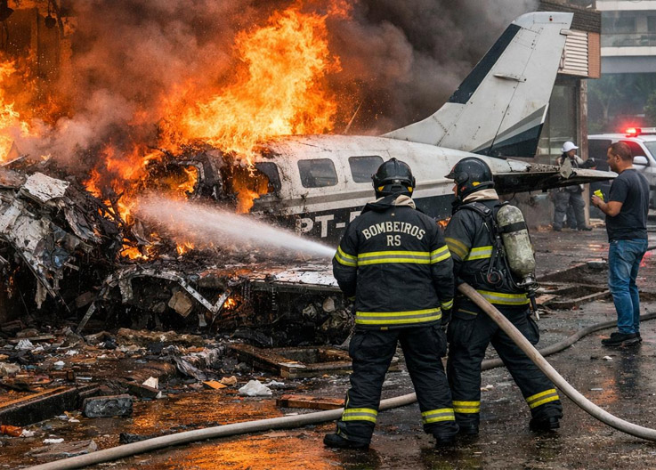 Brezilya’da Uçak Restorana Çarptı: 4 Kişi Hayatını Kaybetti