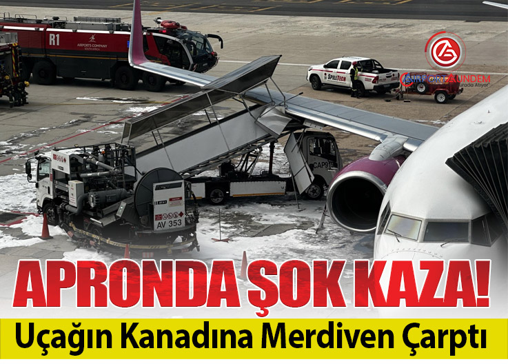 Cape Town Havalimanı’nda FlySafair Uçağına Merdiven Çarptı