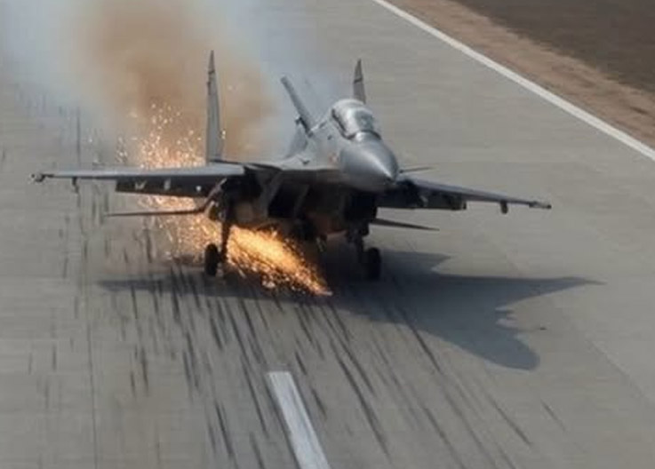 IAF Uçağı Pistte Kriz Yarattı: Havalimanı Kapandı