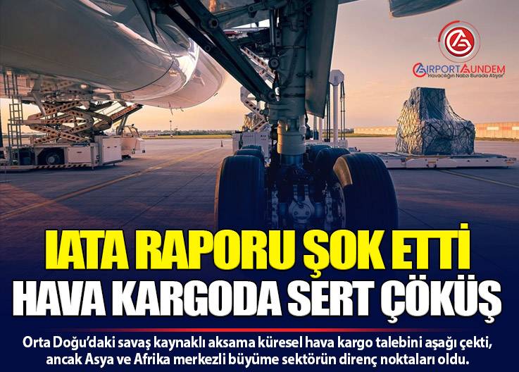 IATA: Küresel Hava Kargo Talebi Mart 2026’da Sert Düştü