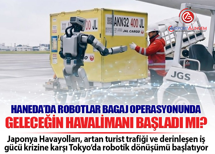 İş Gücü Krizine Robot Çözümü: Japan Airlines Haneda’da Teste Başlıyor