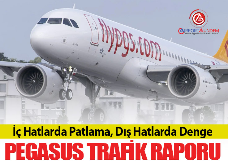 Pegasus İç Hatlarda Çift Haneli Büyüme Kaydetti