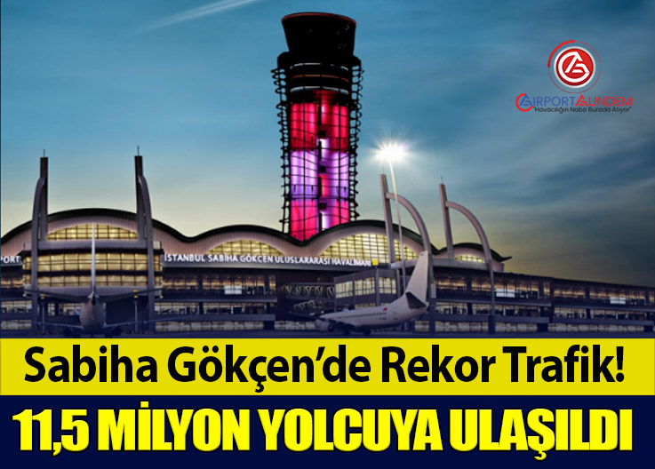 Sabiha Gökçen’de Yolcu ve Uçuş Trafiği Yükselişte: İlk Çeyrekte 11,5 Milyonu Aştı