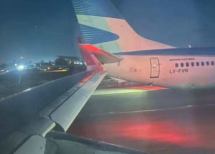 Şili’de Taksi Kazası: Airbus ve Boeing Çarpıştı