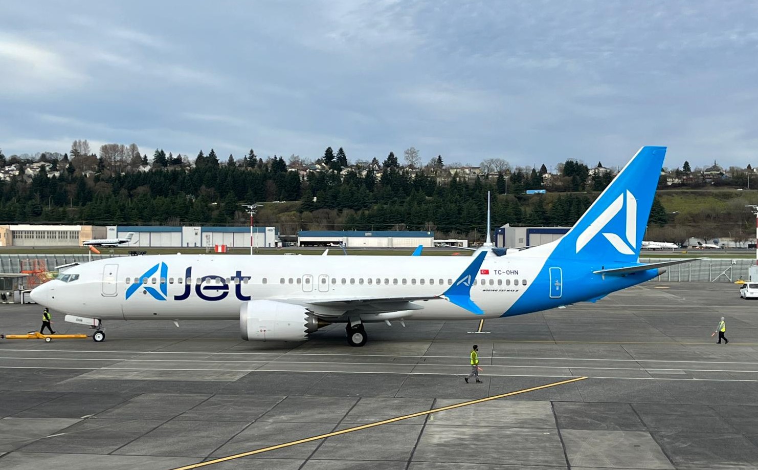 AJet filosuna yeni Boeing 737-8 MAX uçağı kattı