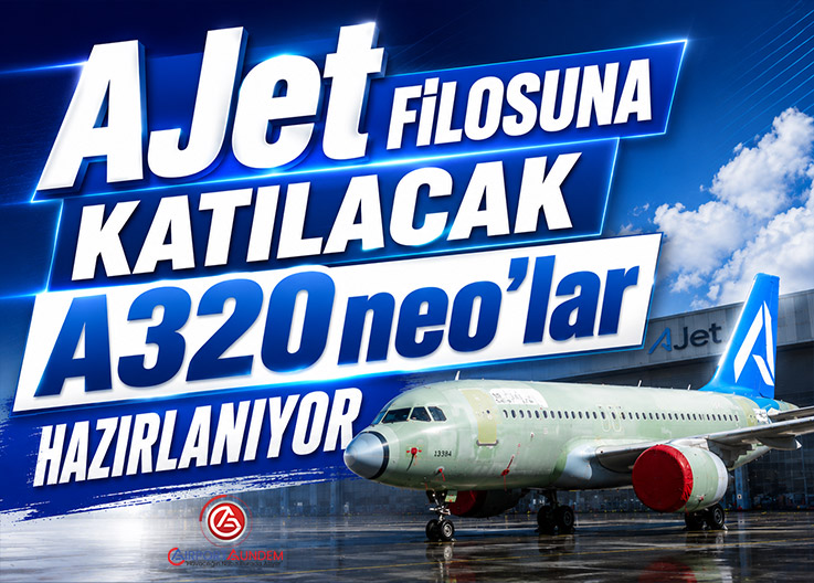 AJet’in Yeni Airbus A320neo’ları Teslimata Hazırlanıyor