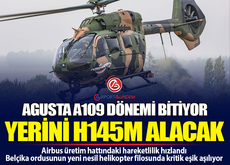 Airbus, Belçika İçin Üretilen İlk H145M Helikopterini Testlere Hazırlıyor