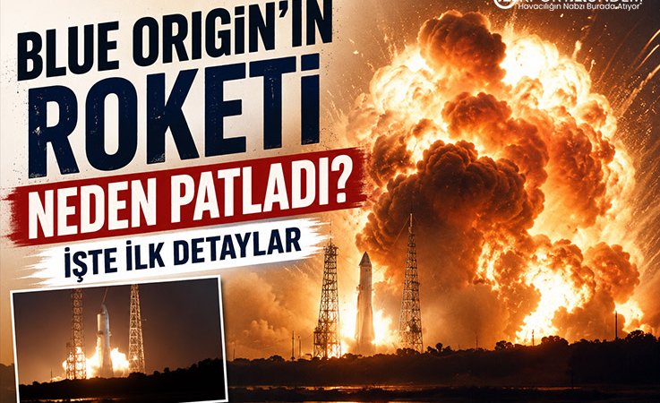 Blue Origin’in Dev Roketi Testte Patladı: New Glenn Alev Topuna Döndü