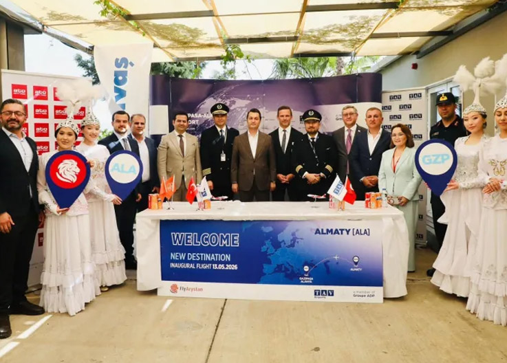 FlyArystan, Gazipaşa-Alanya Seferlerine Başladı