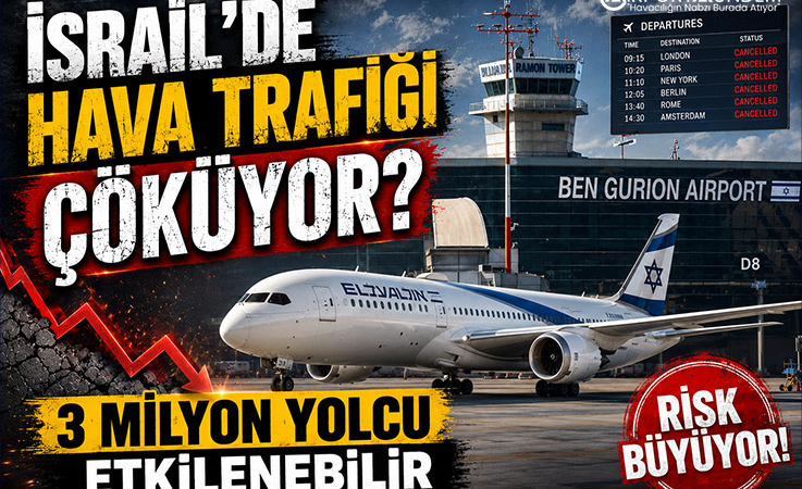 İsrail’de Hava Trafiği Krizi: Ben Gurion Havalimanı’nın Kapasitesi Yüzde 70 Düştü