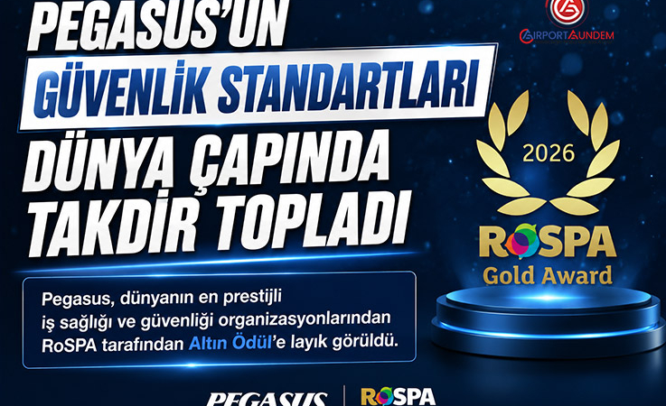 Pegasus Hava Yolları’na Uluslararası İş Güvenliği Alanında Altın Ödül